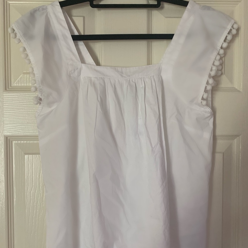 white j crew top